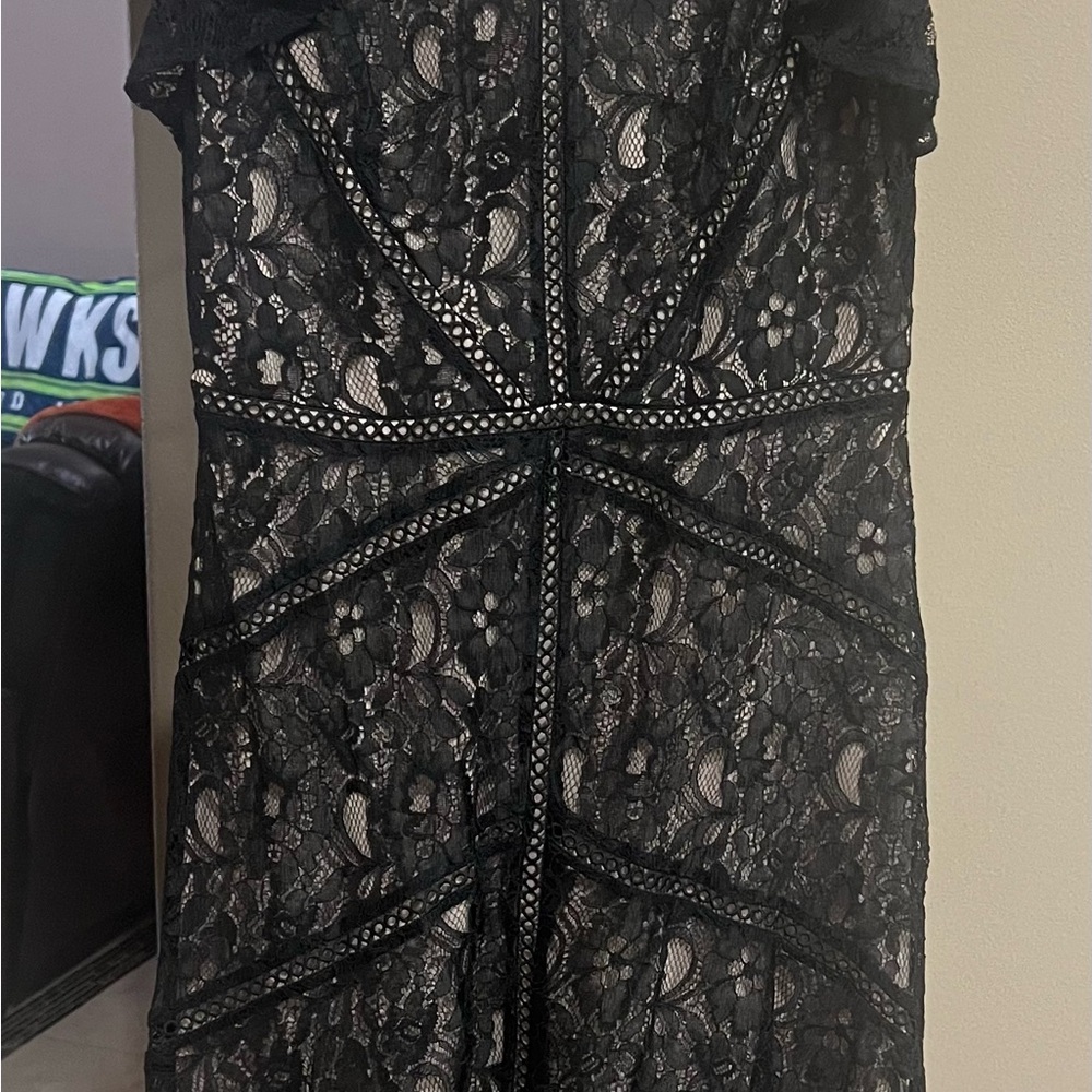 Elegant Black Lace Dress